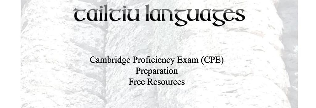 CPE Cambridge Exam Preparation
