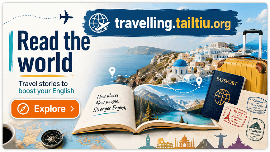 Read the World, Explore English with Travelling Tailtiu